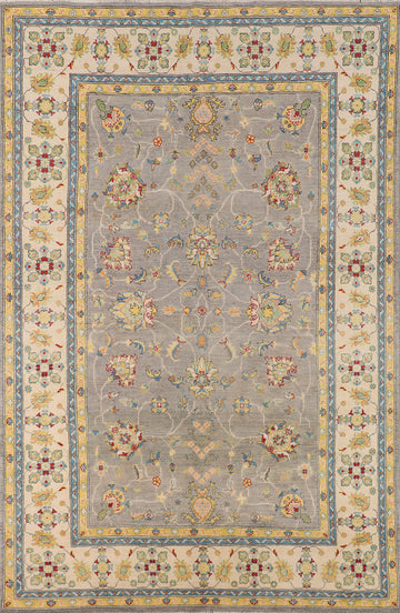Handmade Floral Oushak Oriental Area Rug 7x10