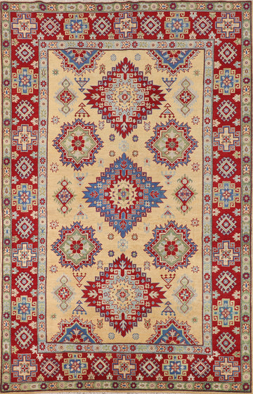 Handmade Wool Kazak Oriental Area Rug 7x10