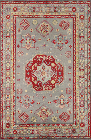 Handmade Wool Kazak Oriental Area Rug 7x10