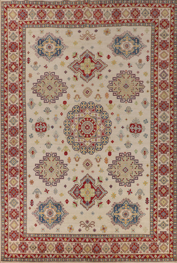 Handmade Wool Kazak Oriental Area Rug 10x13