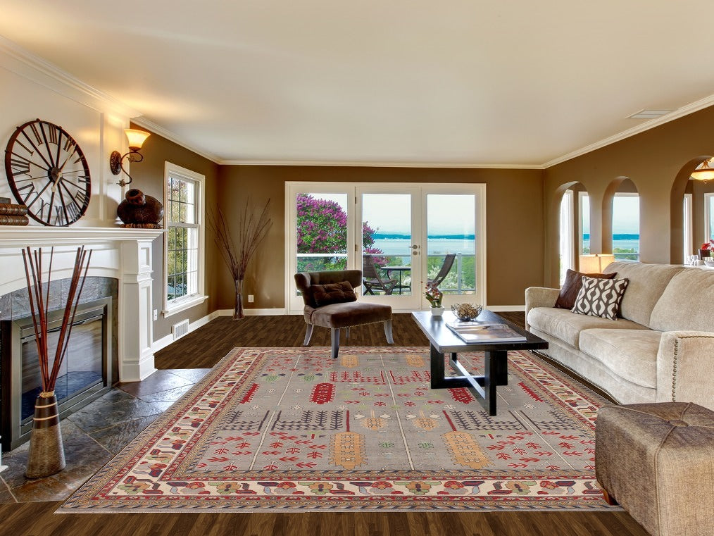 Handmade Wool Kazak Oriental Rug 10x13