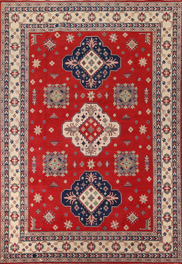 Handmade Red Kazak Oriental Area Rug 9x12