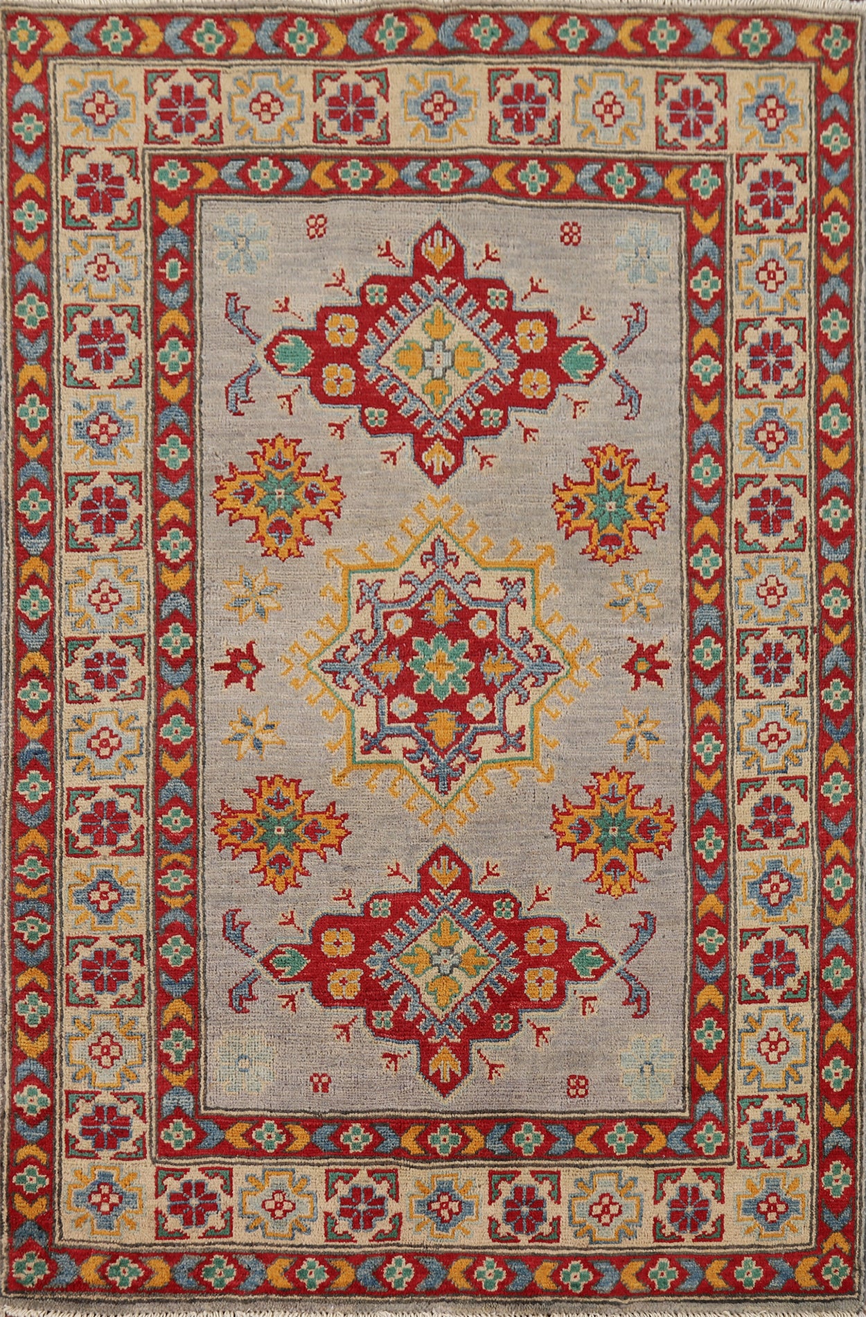 Geometric Kazak Oriental Rug 3x5