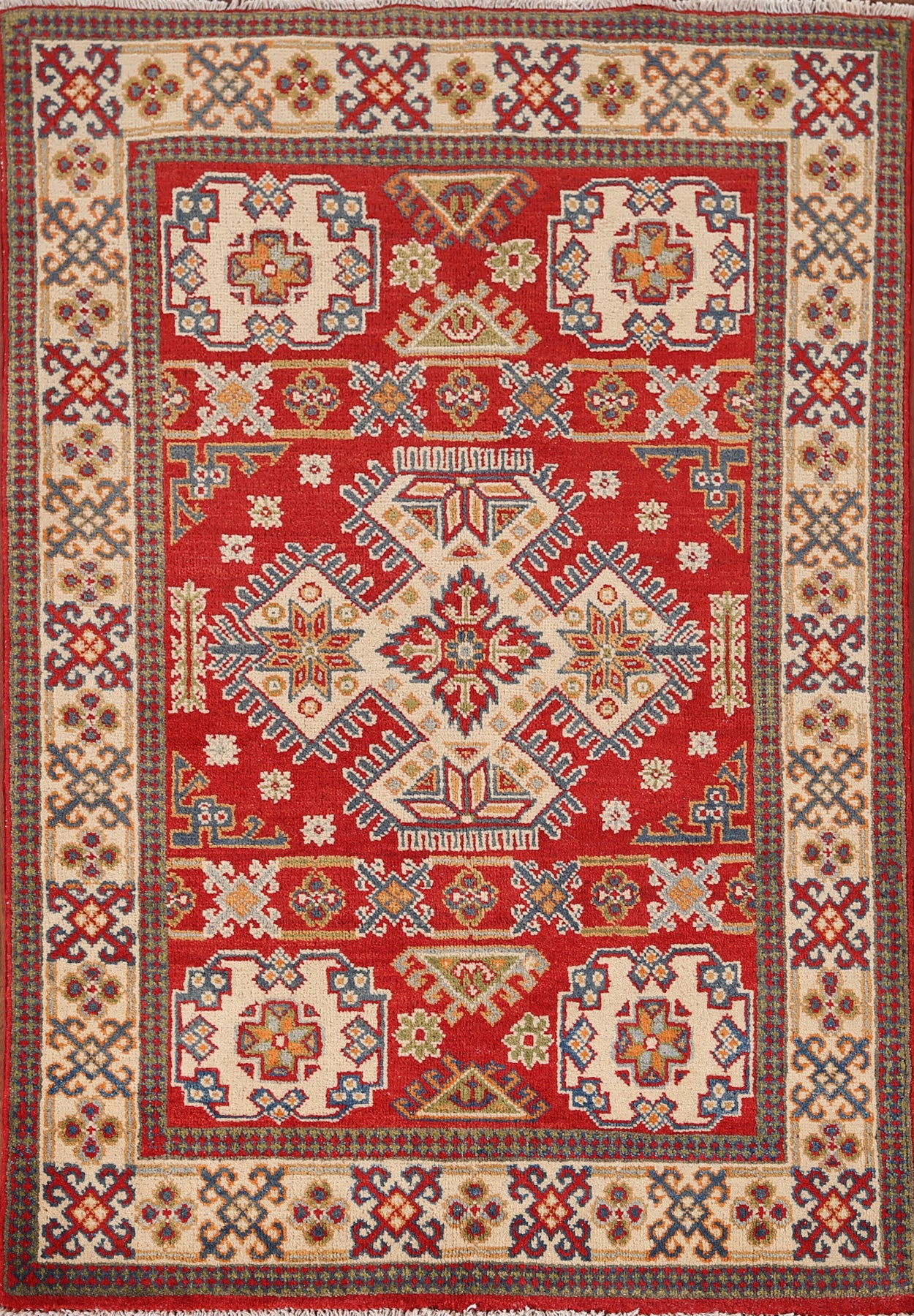 Geometric Kazak Oriental Rug 3x5