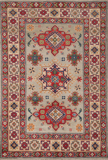 Geometric Kazak Handmade Accent Rug 3x5