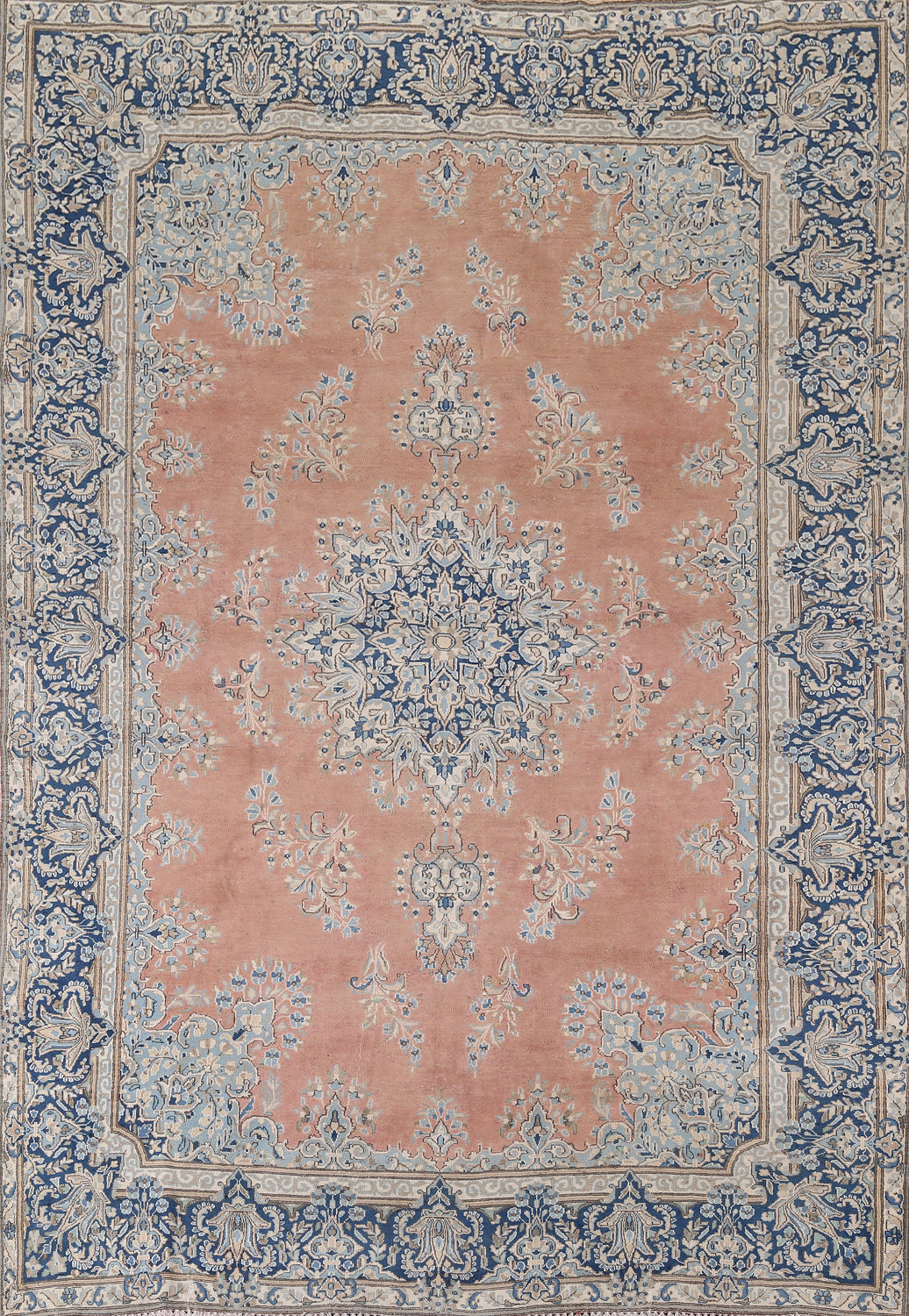 Vintage Kerman Persian Living Room Rug 7x10