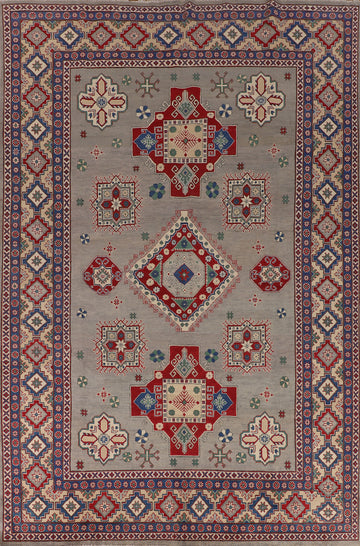 Geometric Kazak Handmade Large Rug 10x14