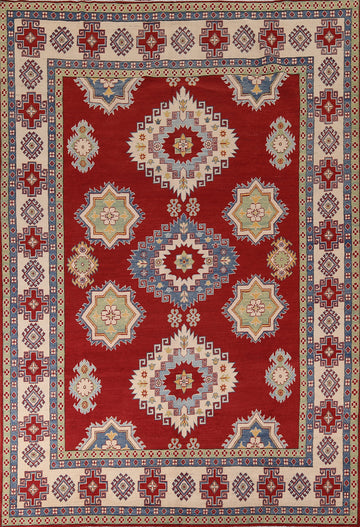 Handmade Red Kazak Oriental Area Rug 8x12
