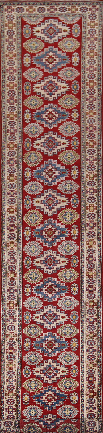 Handmade Wool Kazak Oriental Rug 3x19