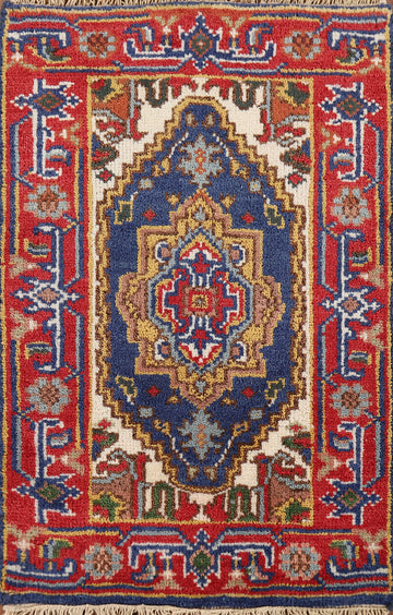 Blue Heriz Serapi Indian Accent Rug 2x3