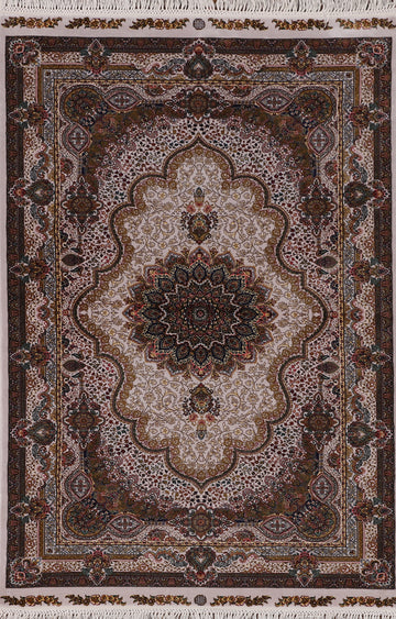 Traditional Floral Qum Turkish Rugs