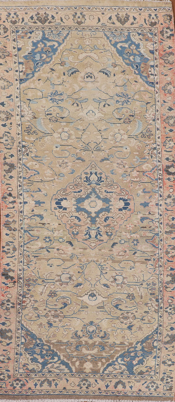 Handmade Wool Sarouk Persian Runner Rug 3x9