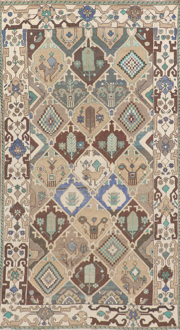 Handmade Wool Bakhtiari Persian Area Rug 5x10