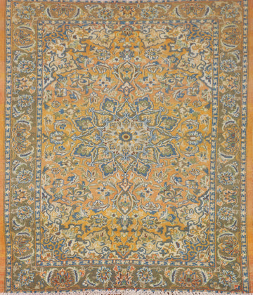 Vintage Kashan Persian Accent Rug 5x6