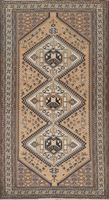 Tribal Geometric Bakhtiari Persian Area Rug 5x10