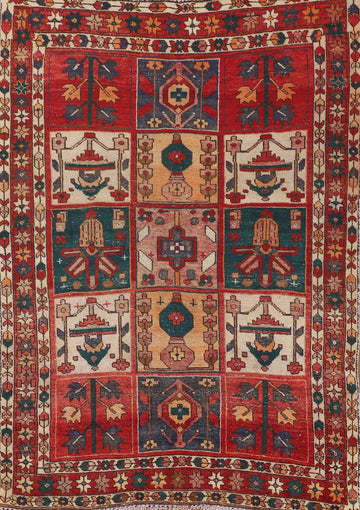 Vintage Distressed Bakhtiari Persian Rug 5x6