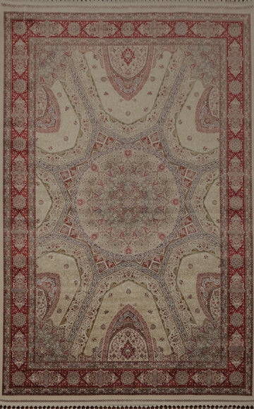Traditional Silk Qum Turkish Living Room Rug 7x10