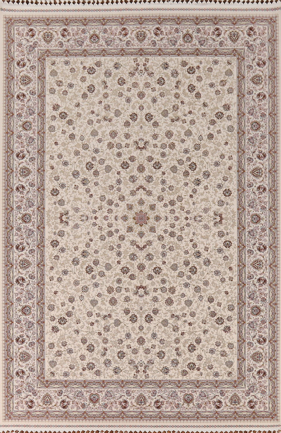 Traditional Qum Turkish Area Rug 7x10