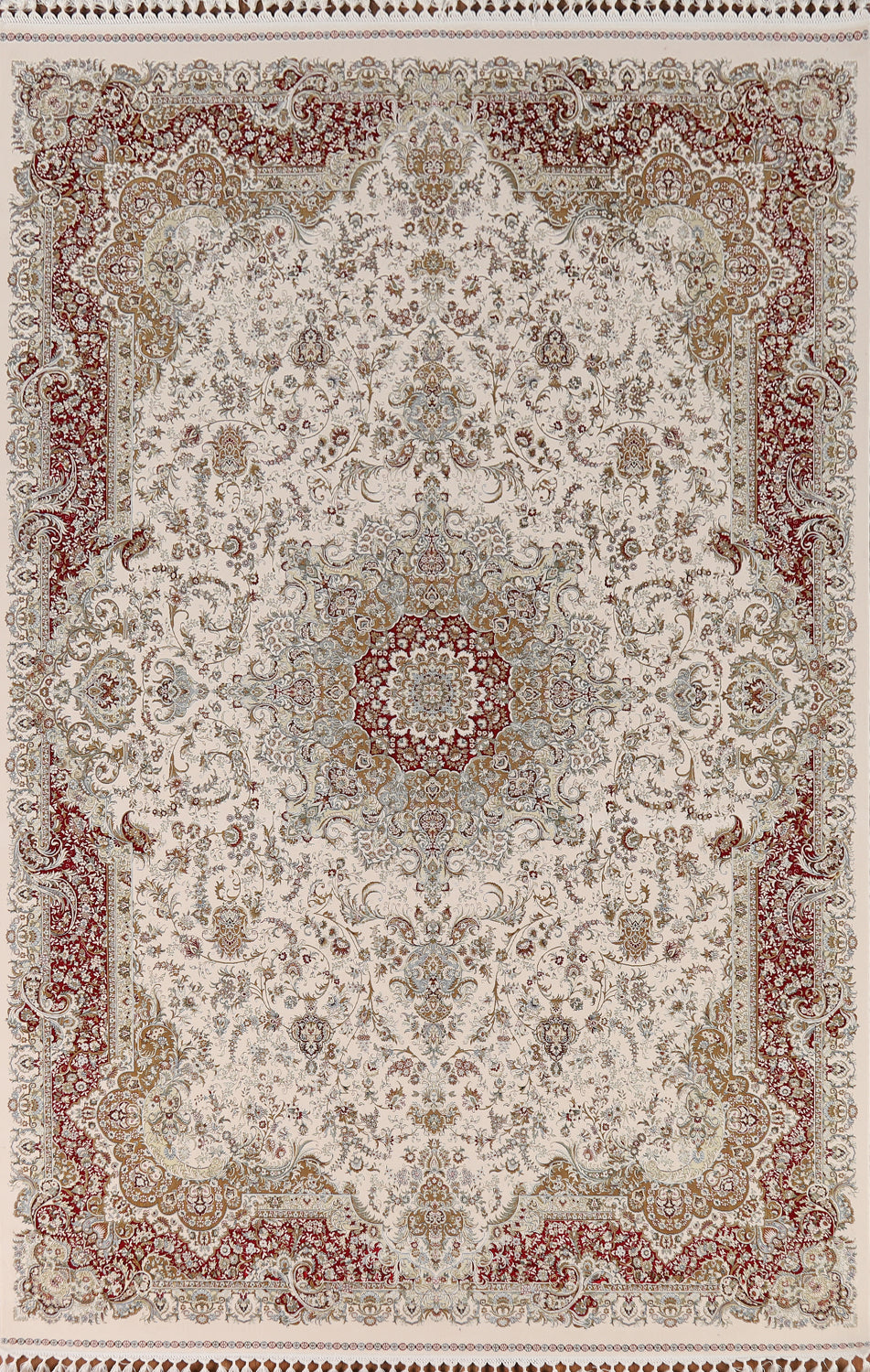 Traditional Qum Turkish Area Rug 7x10