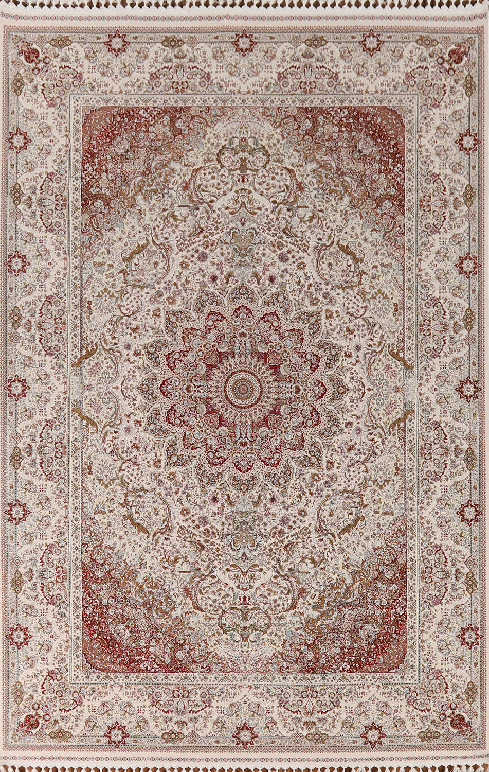 Traditional Qum Turkish Area Rug 7x10