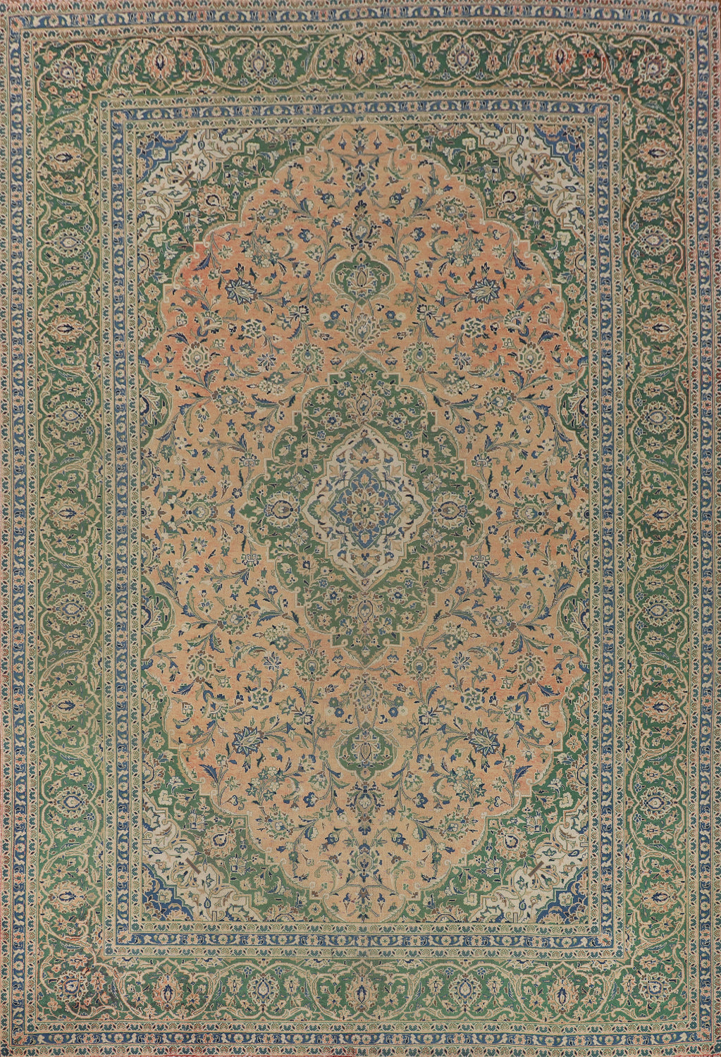 Traditional Floral Kashan Persian Area Rug 10x13