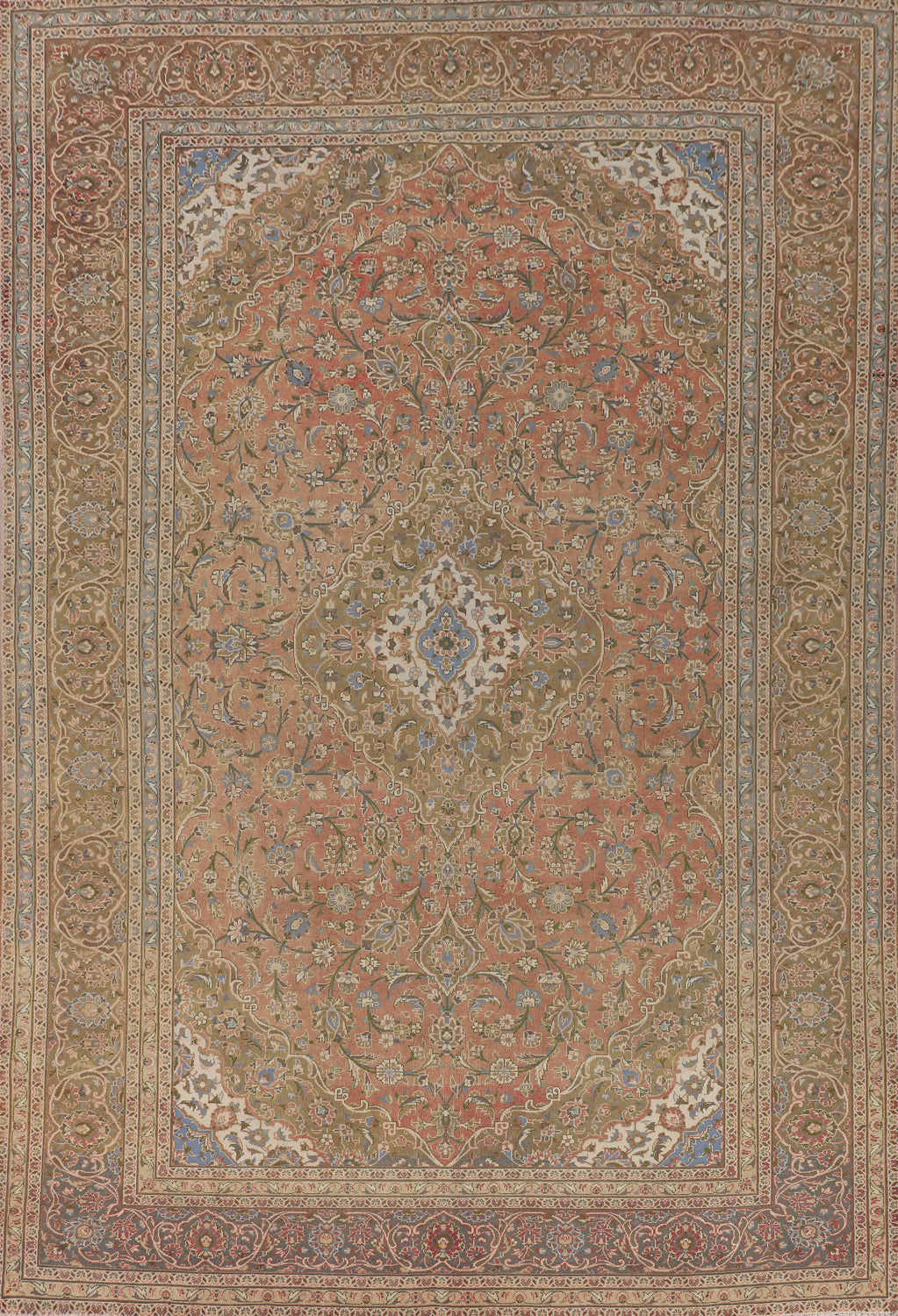 Traditional Mashad Persian Area Rug 10x13