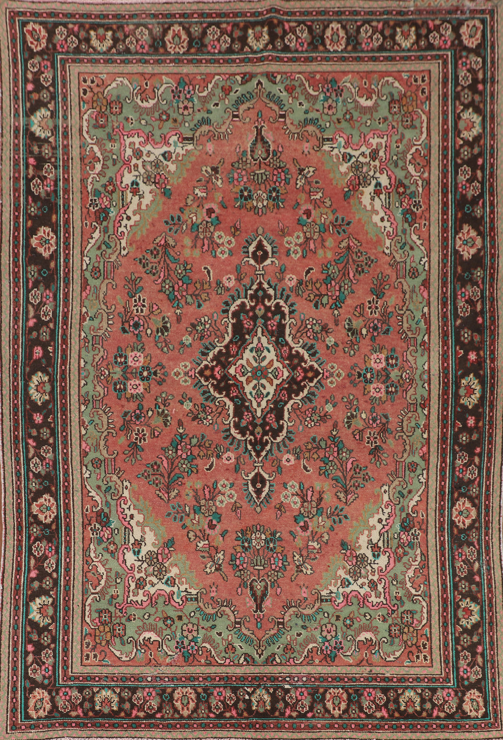 Handmade Wool Hamedan Persian Area Rug 7x10