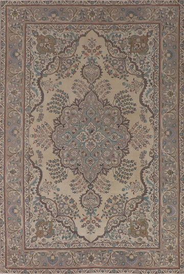 Handmade Floral Tabriz Persian Area Rug 7x10