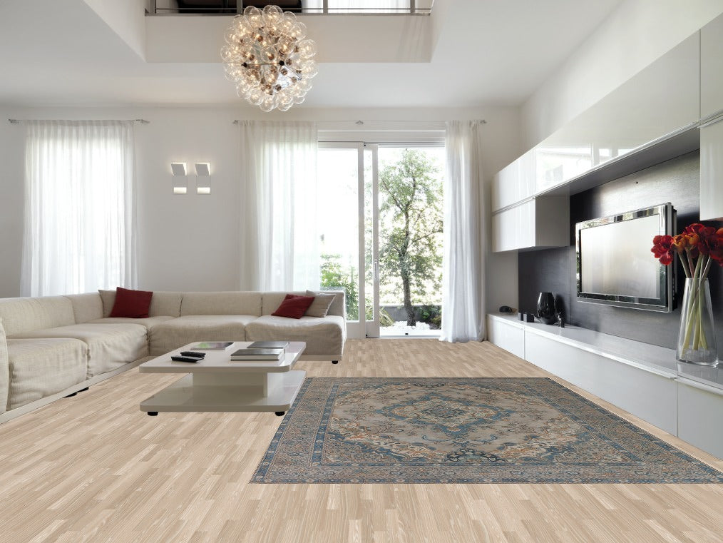 Distressed Wool Tabriz Persian Area Rug 9x13