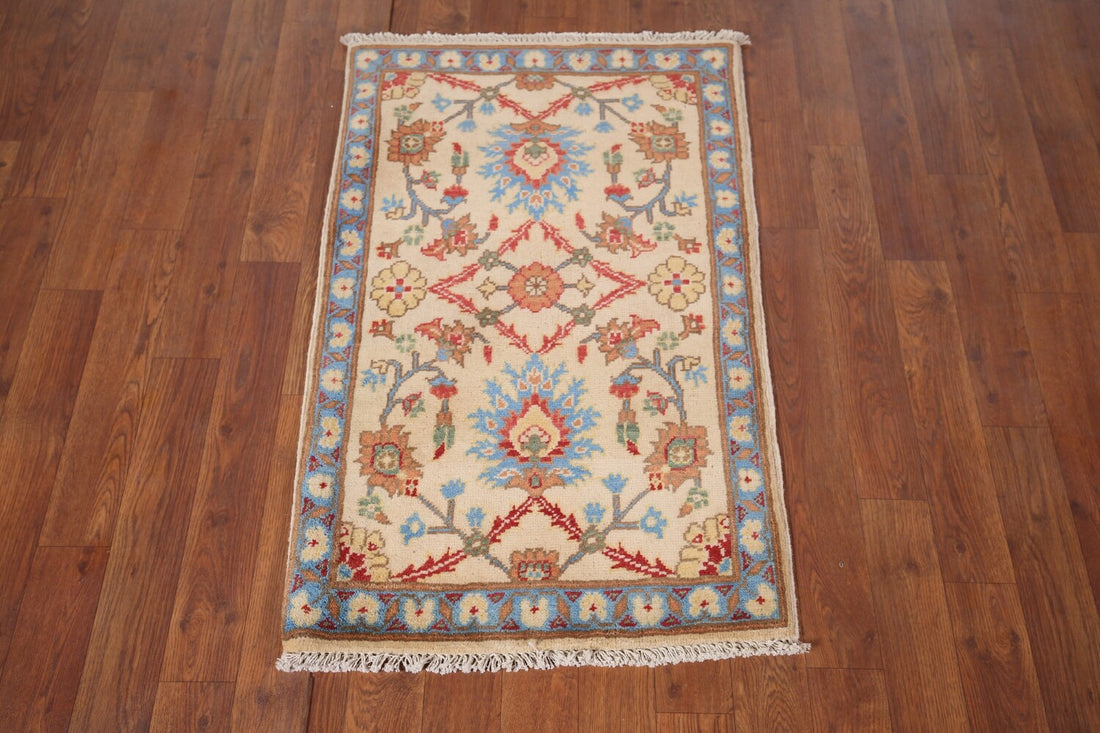 Handmade Wool Kazak Oriental Accent Rug 2x3