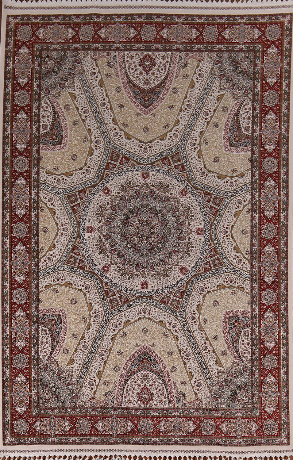 Traditional Silk Qum Turkish Living Room Rug 7x10