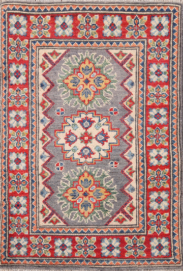 Geometric Kazak Handmade Accent Rug 2x3