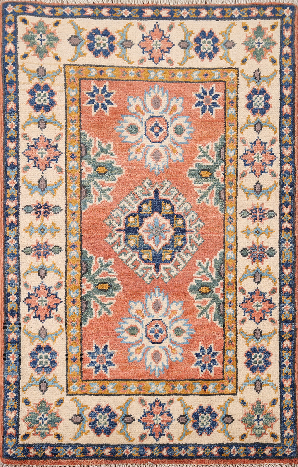 Geometric Kazak Handmade Foyer Rug 2x3
