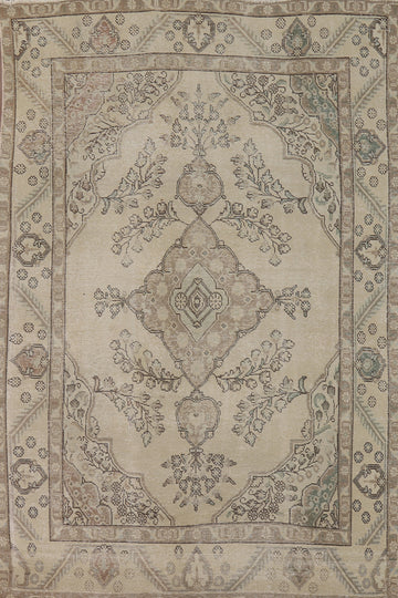 Handmade Distressed Tabriz Persian Area Rug 6x9