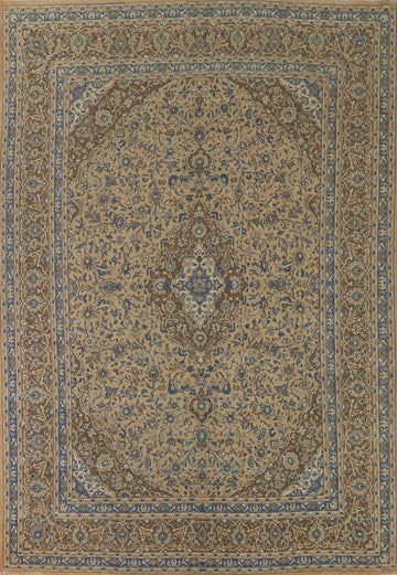 Traditional Mashad Persian Area Rug 10x12