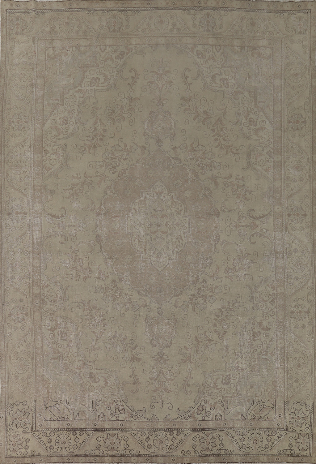 Handmade Wool Distressed Tabriz Persian Rug 9x13