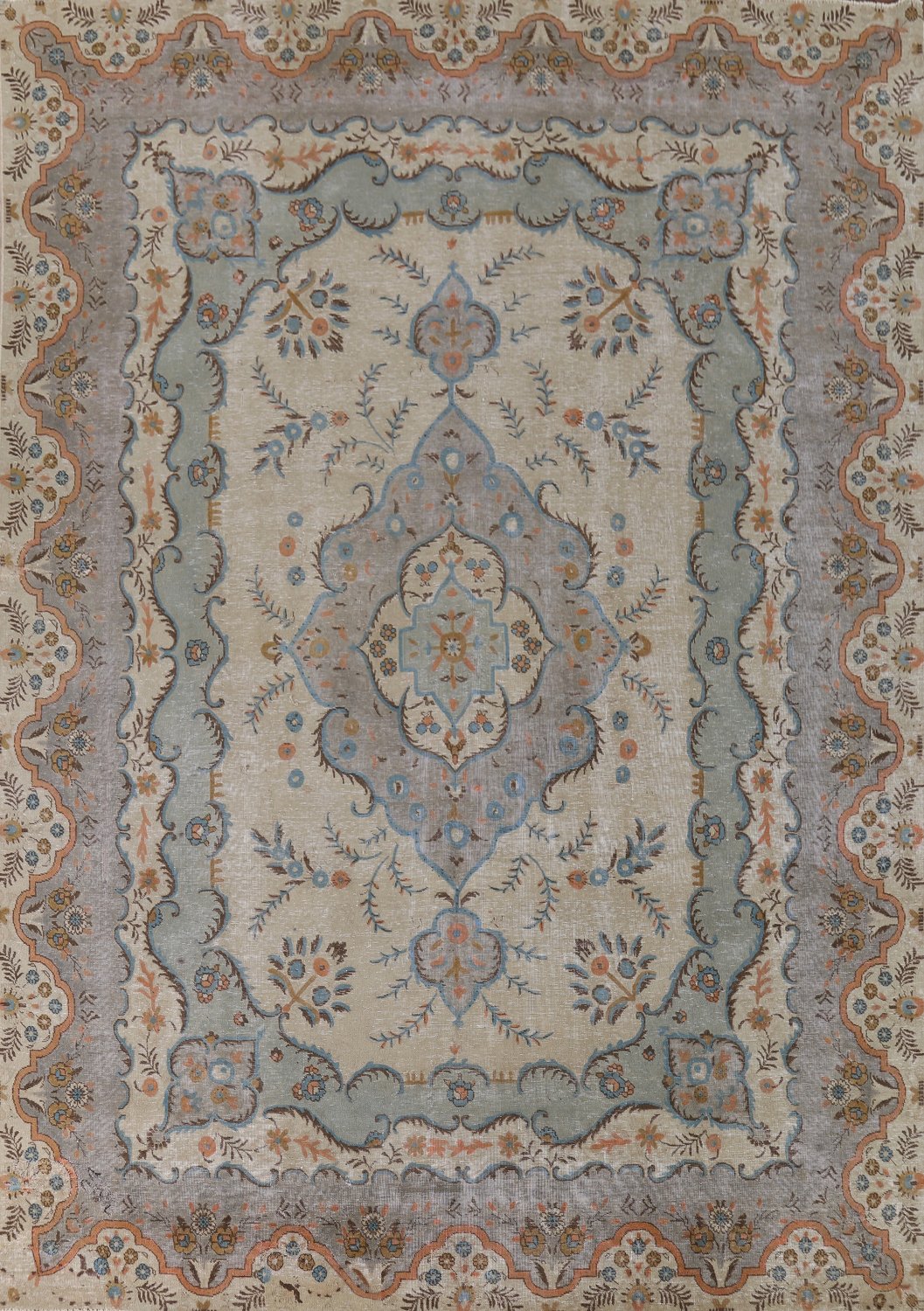Handmade Wool Tabriz Persian Area Rug 9x11