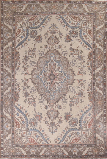 Handmade Wool Tabriz Persian Area Rug 10x13
