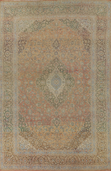 Traditional Large Kashan Persian Rug 10x14