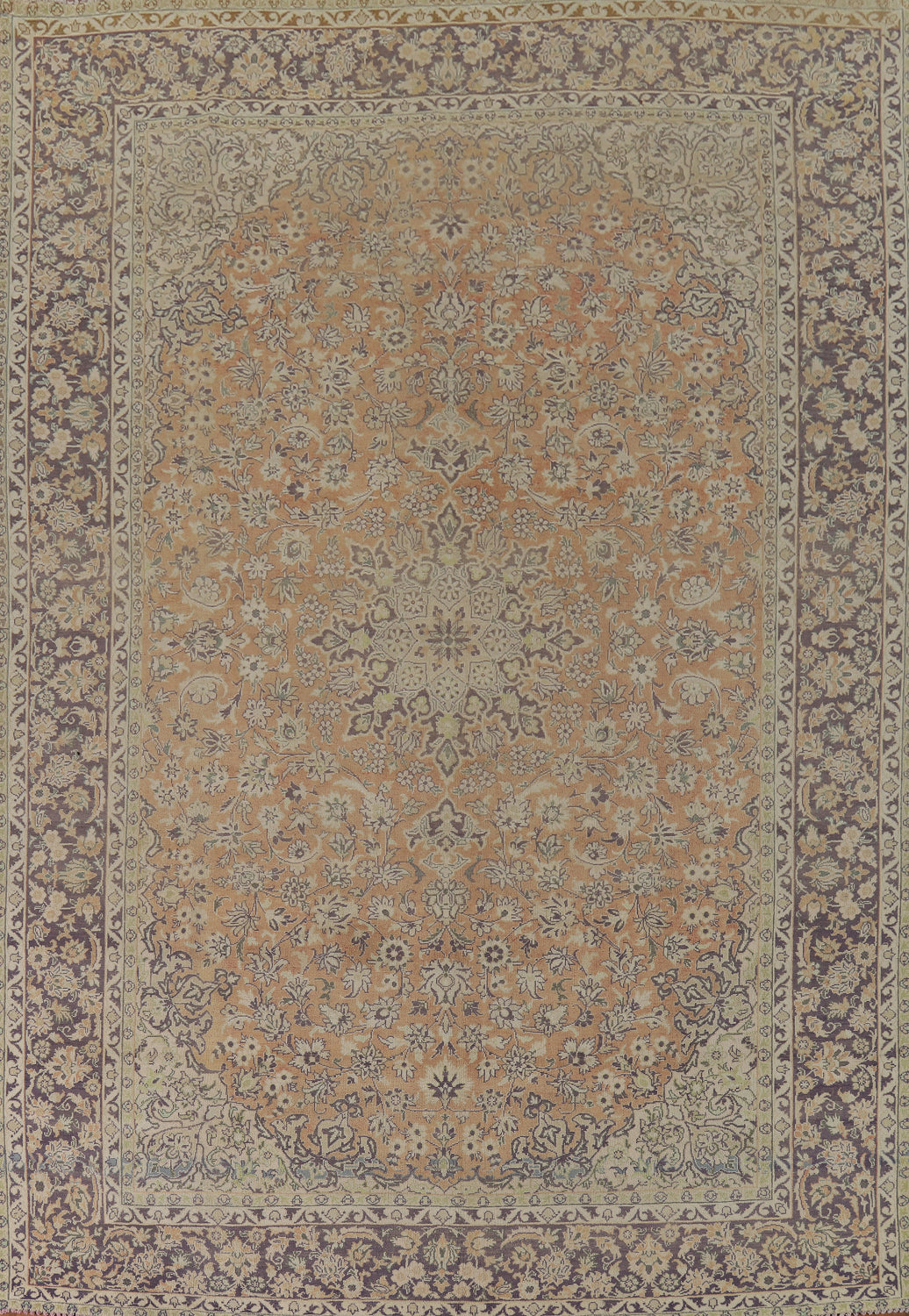 Handmade Floral Kashan Persian Area Rug 9x13