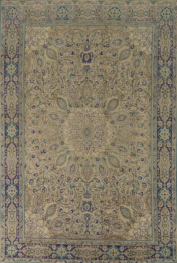 Handmade Floral Tabriz Persian Area Rug 8x11