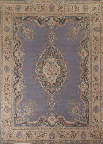 Vintage Wool Tabriz Persian Area Rug 10x13