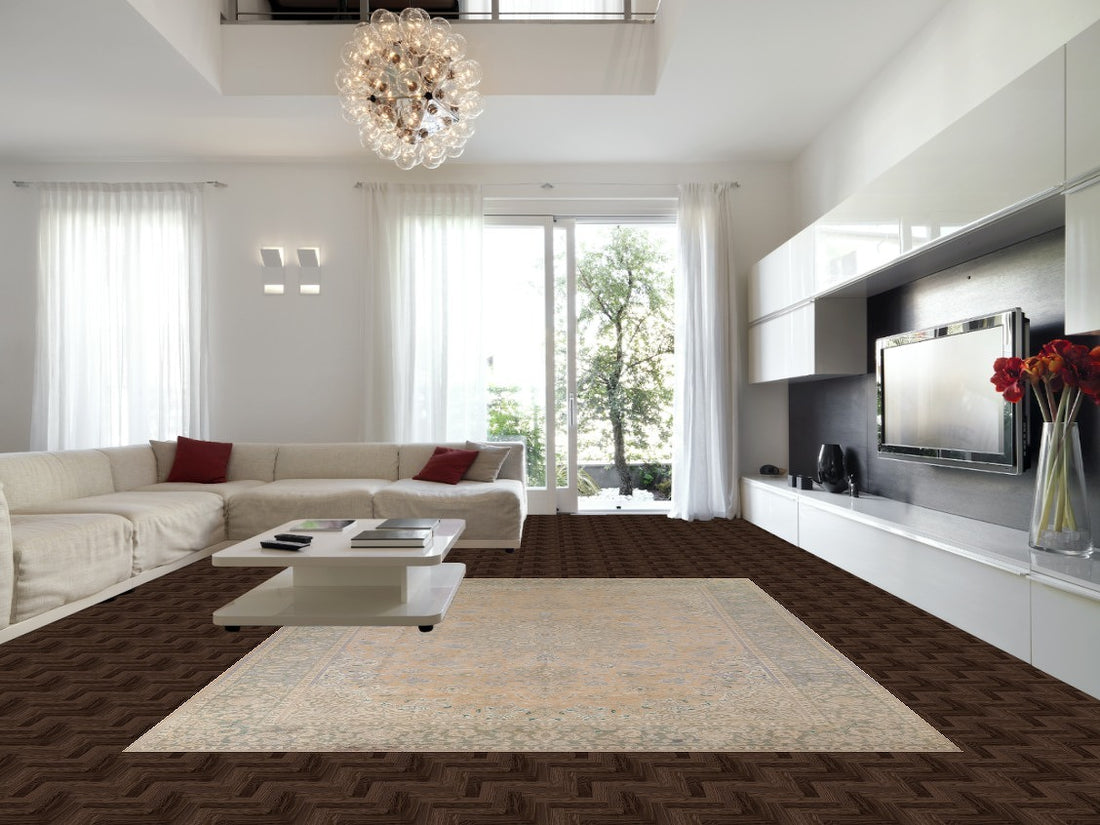 Traditional Muted Najafabad Persian Area Rug 10x13