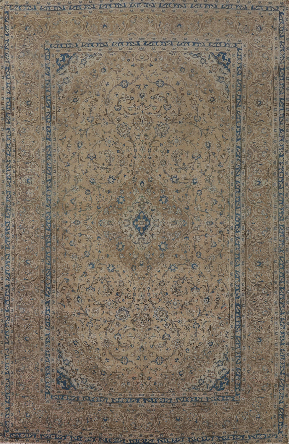 Traditional Floral Mashad Persian Area Rug 8x12