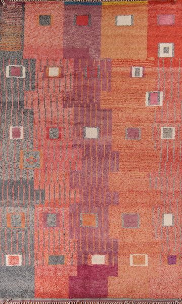 Plush Geometric Moroccan Oriental Area Rug 9x14