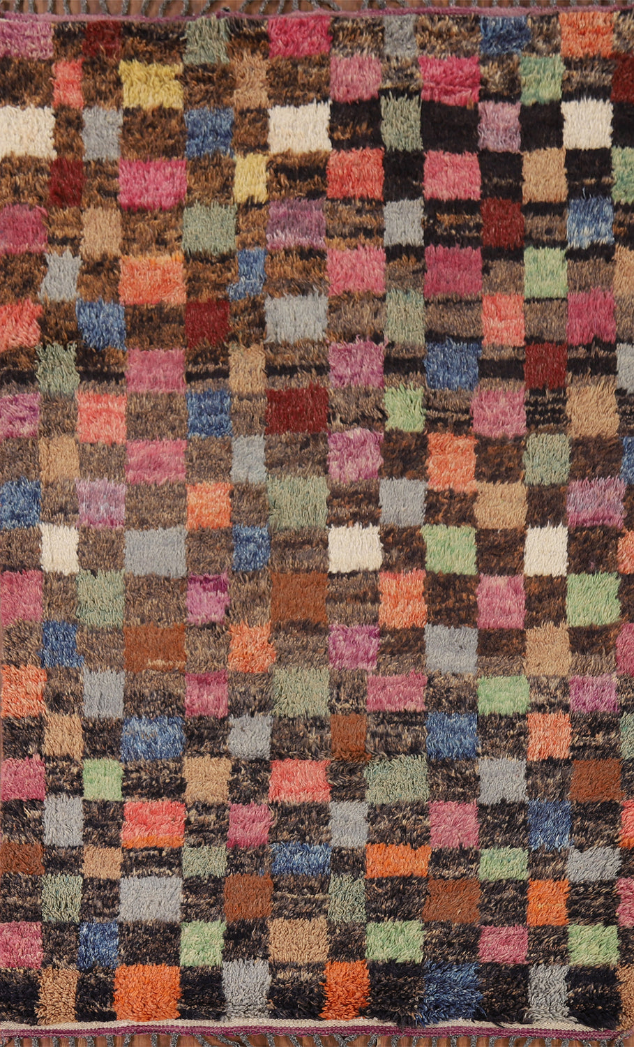 Checkered Moroccan Oriental Area Rug 5x8