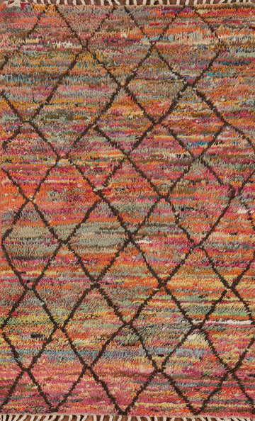 Trellis Wool Moroccan Oriental Accent Rug 4x7