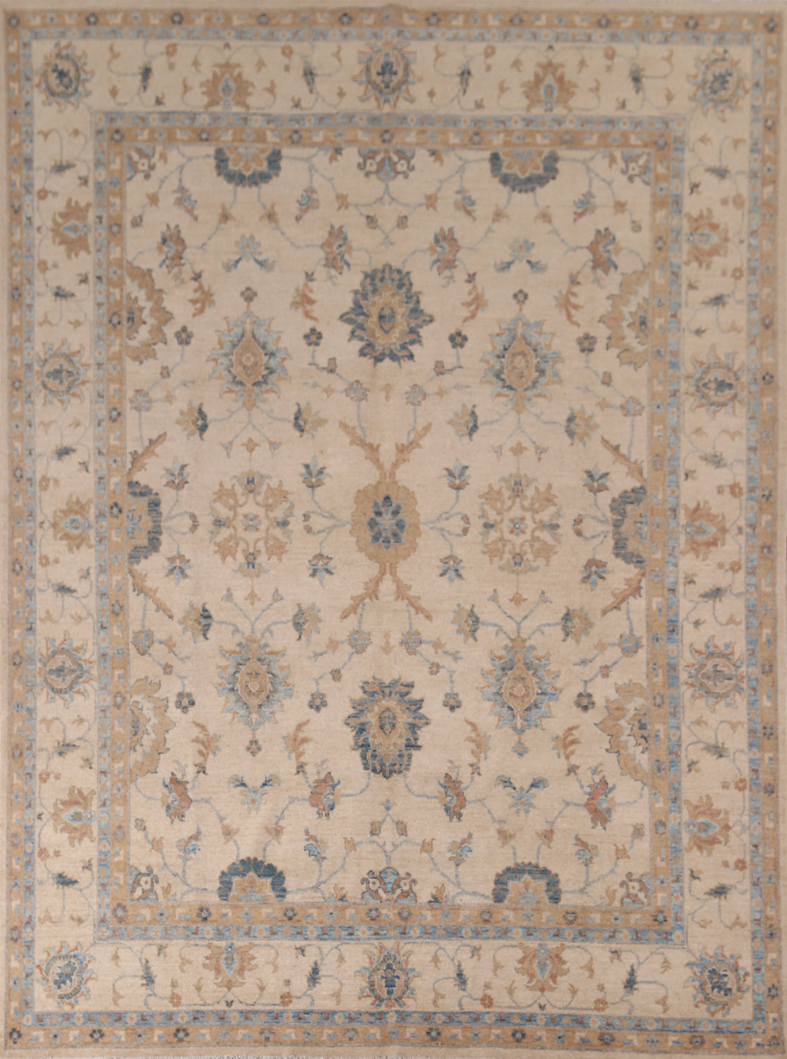 Earth Tone Floral Oushak Oriental Area Rug 8x10