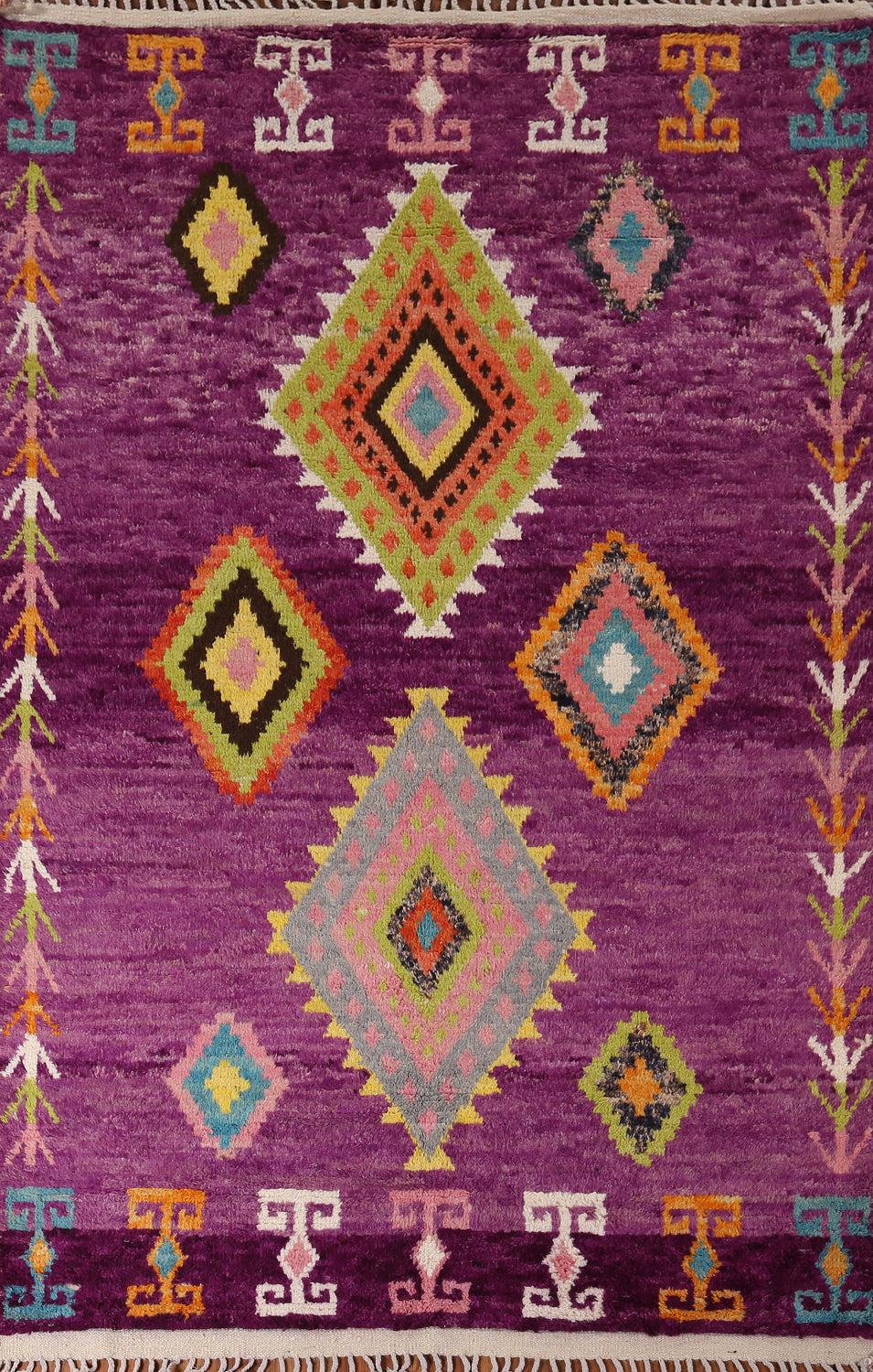 Purple Plush Moroccan Oriental Area Rug 6x9