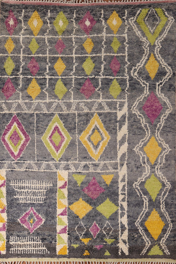 Geometric Plush Moroccan Oriental Area Rug 7x10